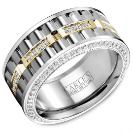 Add a touch of elegance to our collection of 14K White and Yellow Gold traditional wedding bands.