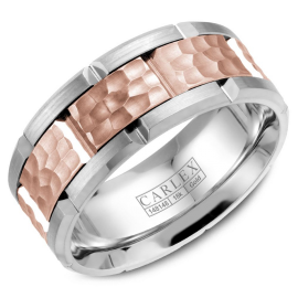 Make your wedding day sparkle with our dazzling array of diamond 14K White & Yellow Gold engraved bands.