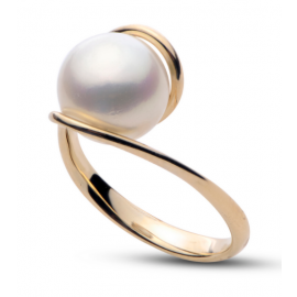 blackgreen Tahitian Pearl on 14K  White Gold Halo Diamonds Ring 