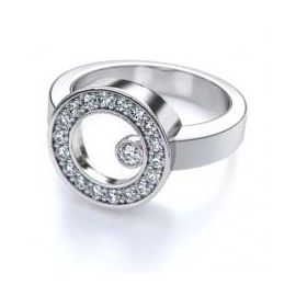 Fashion ring Circle w Diamond