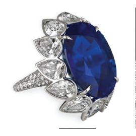 Oval Sapphire/Diamond Ring