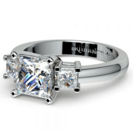 TCW 0.42ct 9mm width White Gold Round Diamonds, Clarity FG-VS