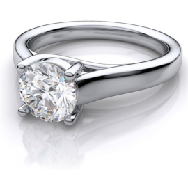 TCW 0.42ct  White Gold Round Diamonds, Clarity FG-VS