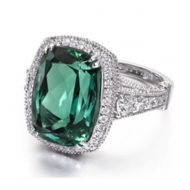 EMERALD GREEN TOURMALINE FASHION RING